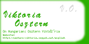 viktoria osztern business card